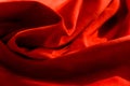 Dark red matte background of suede fabric, closeup. Velvet texture of seamless wine leather. Felt material macro. Red Royalty Free Stock Photo