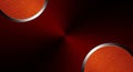 Abstract Red Metallic Surface with Orange Leather Insets and Silver Trim background texture Royalty Free Stock Photo