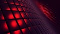 Dark red metallic technology background, metal squares pattern