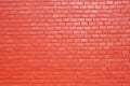 Dark red painted brick wall background Royalty Free Stock Photo