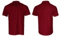 Dark Red Polo Shirt Mock up Royalty Free Stock Photo