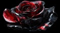 Dark Red Rose Abstract Art Glass Sculpture Royalty Free Stock Photo
