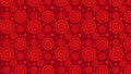 Dark Red Seamless Concentric Circles Pattern Background Illustrator