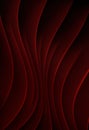 Bright red gradient background with smoothly curved lines.