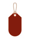 dark red tag Royalty Free Stock Photo