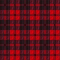 Dark Red Tartan Royalty Free Stock Photo