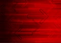 Dark red tech glowing arrows background Royalty Free Stock Photo