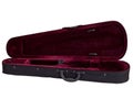 Dark red velvet case for violin Royalty Free Stock Photo