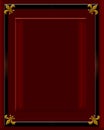 Dark red velvet frame Royalty Free Stock Photo