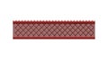 Dark Red Woven Fence Pattern, Rustic Decorative Barrier, vector design Generative AI Royalty Free Stock Photo
