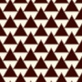 Dark repeated triangles on white background. Simple abstract wallpaper with geometric figures. Seamless surface pattern Royalty Free Stock Photo