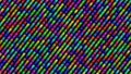 Dark Retro 70's Style Multicoloured Phsycodelic Abstract Background