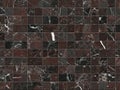 Dark richly veined marble mosaic tile pattern for luxurious interiors Royalty Free Stock Photo