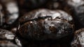 The dark roasted coffee beans.AI generated image Royalty Free Stock Photo