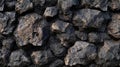 Dark Rock Wall Creates Solid Background with Rough Texture, Geology Theme Royalty Free Stock Photo