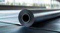 Dark Roll of Industrial Plastic Sheeting Material Royalty Free Stock Photo