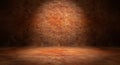 Dark Rusty Metal Texture Studio Background with Spotlight Effect grunge Royalty Free Stock Photo