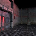 Dark and scary place in a scifi setting. 3D Royalty Free Stock Photo
