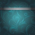 Dark sea green ornamental background