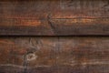 Dark shabby wood texture. Vintage brown oak fence, desk surface. Natural color. Weathered timber, background. Old wooden planks. P Royalty Free Stock Photo