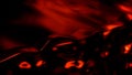 Dark shining red shifting lines bokeh backdrop - abstract 3D rendering