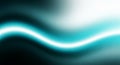 Vibrant Teal and White Abstract Wave Form with Glowing Light and Dark Background Gradient Royalty Free Stock Photo