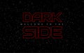 Dark side space weapon abstract vector background