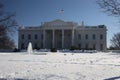 White house at Washington at winter Royalty Free Stock Photo