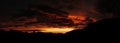 Dark Sierra sunset Royalty Free Stock Photo