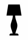 Lampshade dark silhouette