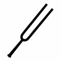 Tuning fork silhouette