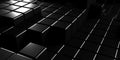 Dark silver cubes. Abstract metallic background. Modern design Royalty Free Stock Photo