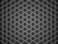 Dark Silver Industrial Metallic Hexagon Pattern Background