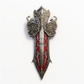 Dark Silver And Red Slaying Sword 3d Model For Xbox 360 Graphics