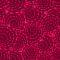 Dark Simple Rose Stylized Seamless Pattern