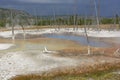 Dark Skies over a Hot Spring Royalty Free Stock Photo