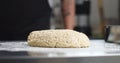 Man cooking home made bread Royalty Free Stock Photo