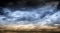 Dark Sky and cloud. Rain coming on Mountain.