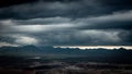 Dark Sky and cloud. Rain coming on Mountain.