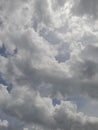 Dark sky with clouds during the day on Lombok island, Indonesia Royalty Free Stock Photo