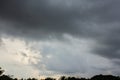 Dark sky and dramatic black cloud before rain Royalty Free Stock Photo