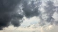 Dark sky and dramatic black cloud before rain Royalty Free Stock Photo