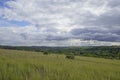 Dark sky and dramatic black cloud before rain Royalty Free Stock Photo