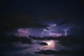 Thunderstorm in Poland Royalty Free Stock Photo