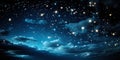 The dark sky, on which the stars are like flickering diamonds, giving the cosmos shine and greatn Royalty Free Stock Photo