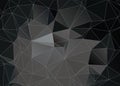 Black, dark slate gray, gray, colors abstract low poly vector background