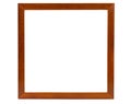 Dark square wooden picture frame Royalty Free Stock Photo
