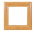 Dark square wooden picture frame Royalty Free Stock Photo