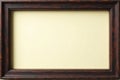 Dark stained wood frame, cream mat, aged look, classic, artwork, frame Royalty Free Stock Photo