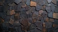 Dark Stone Wall With Rough Textures and Random Patterns Royalty Free Stock Photo